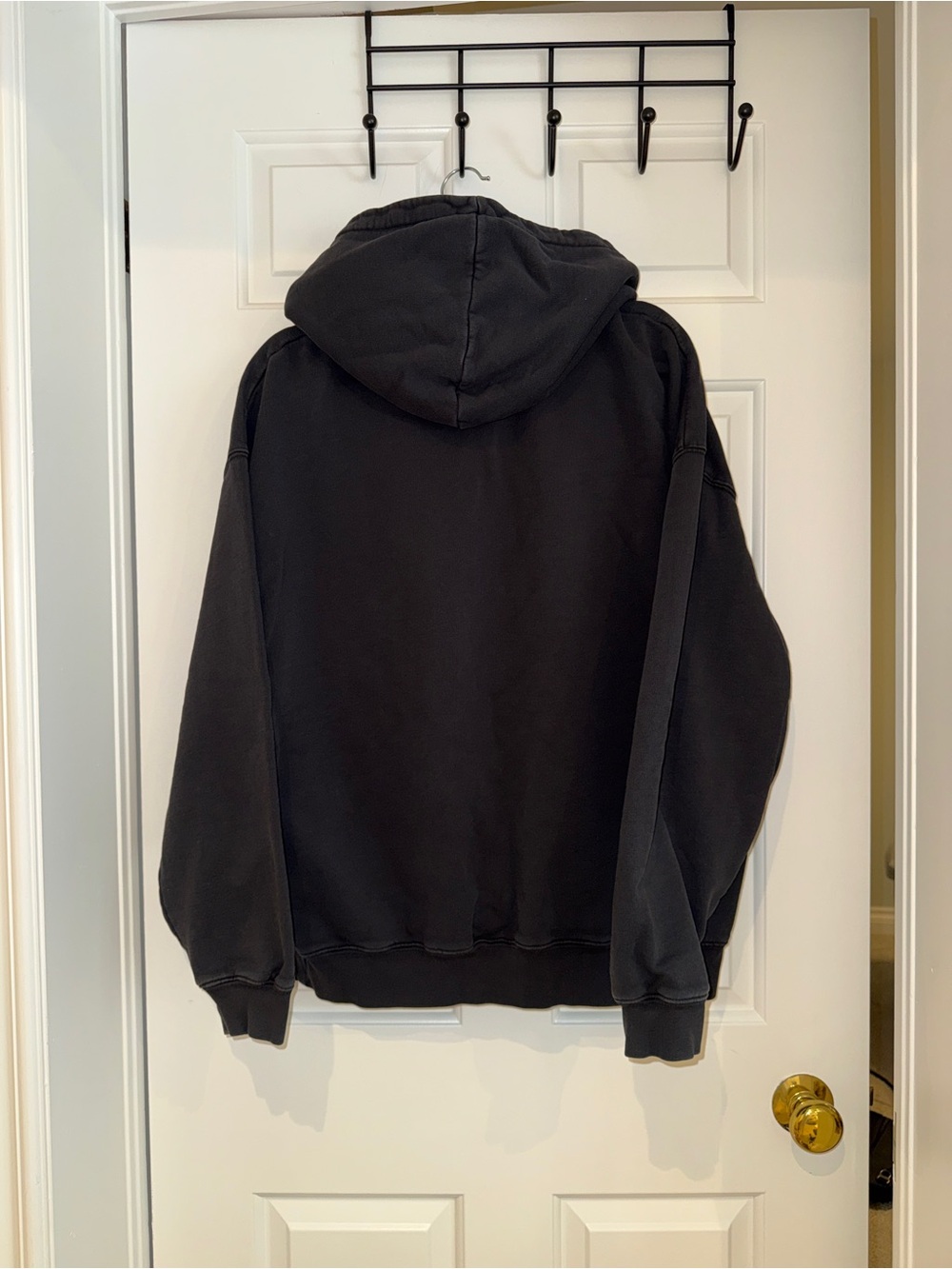Anine Bing Harvey Serif Hoodie, washed black, perfect condition, size medium - Picture 5 of 5